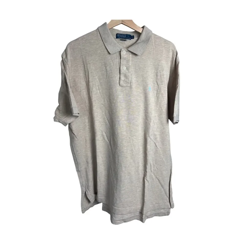 Polo Ralph Lauren XL 100% Cotton Short Sleeve Cream
